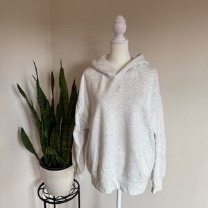 American Eagle | Everyday Luxe Hoodie Sweatshirt, Light Gray